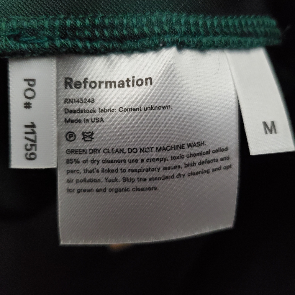 Sexy Reformation One Shoulder Teal Velvet Dress Size M - Picture 2 of 11